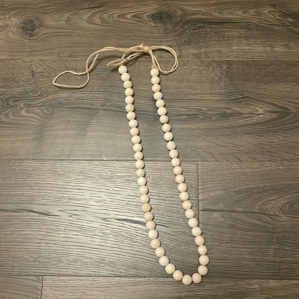 Decorative Wood Beaded Garland